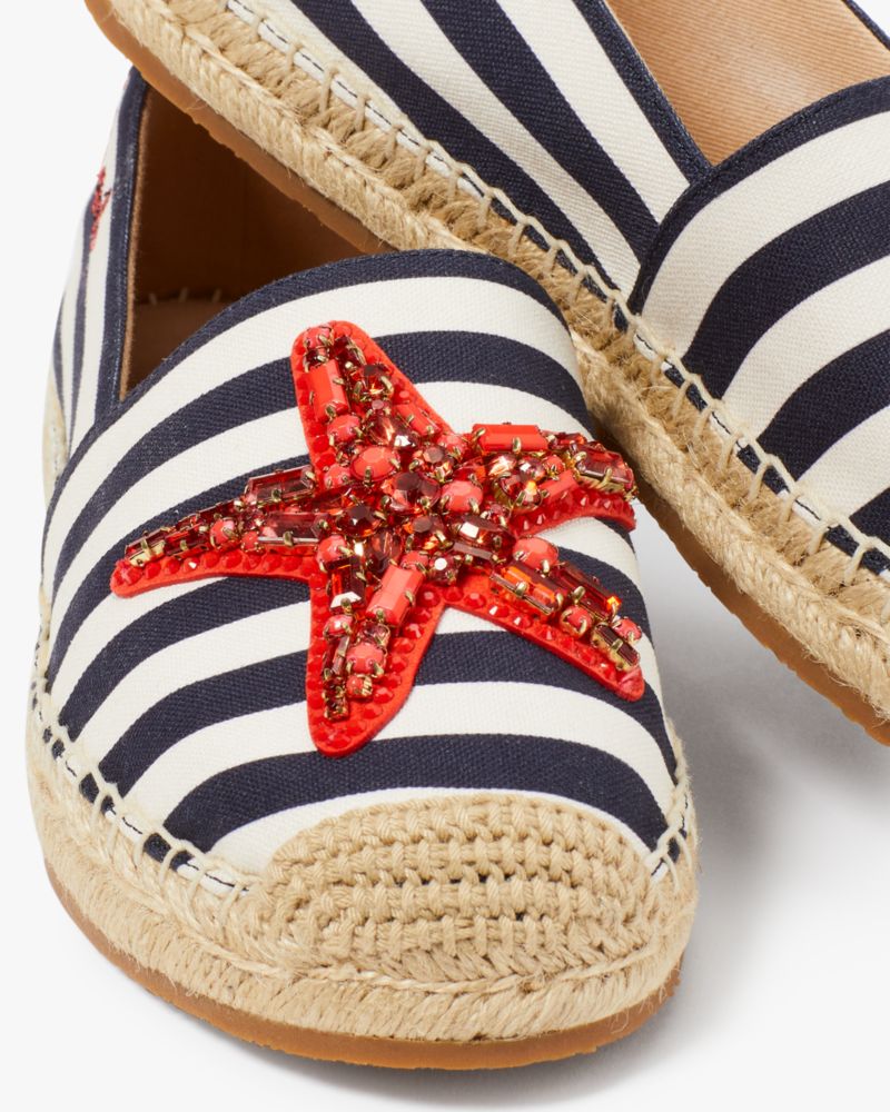 Kate Spade,Starfish Espadrilles,Casual,Blazer Blue/Cream