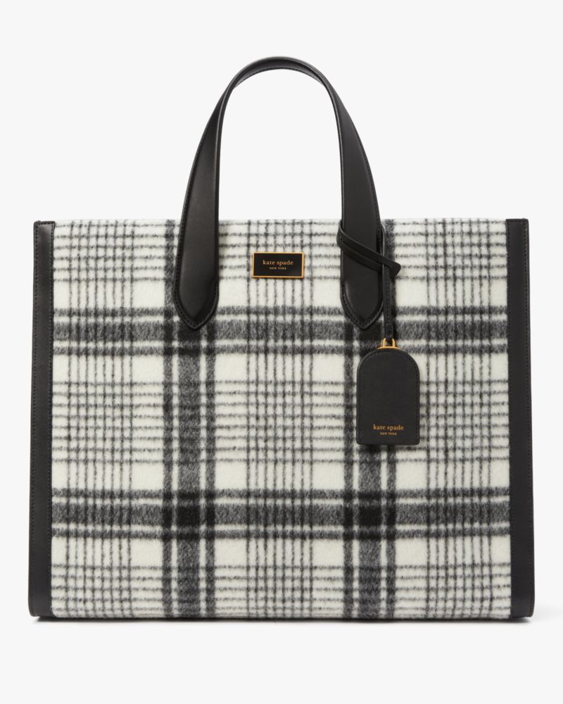 Plaid shop tote handbags