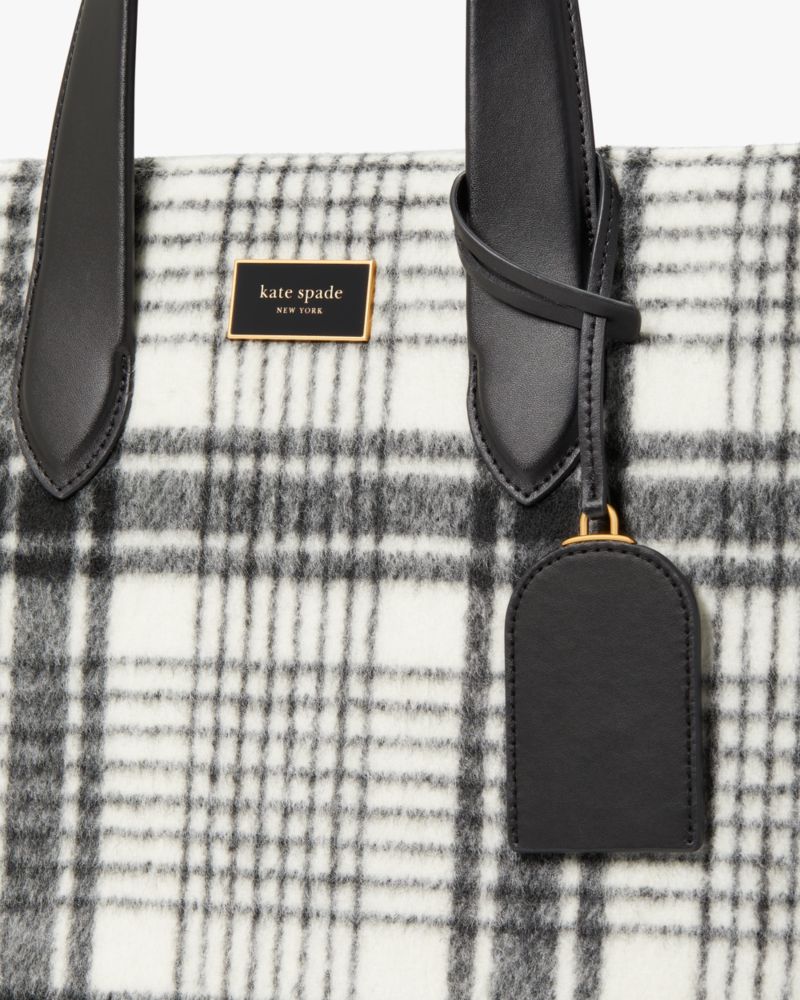 kate spade new york Manhattan Studio Plaid Large Tote at Von Maur