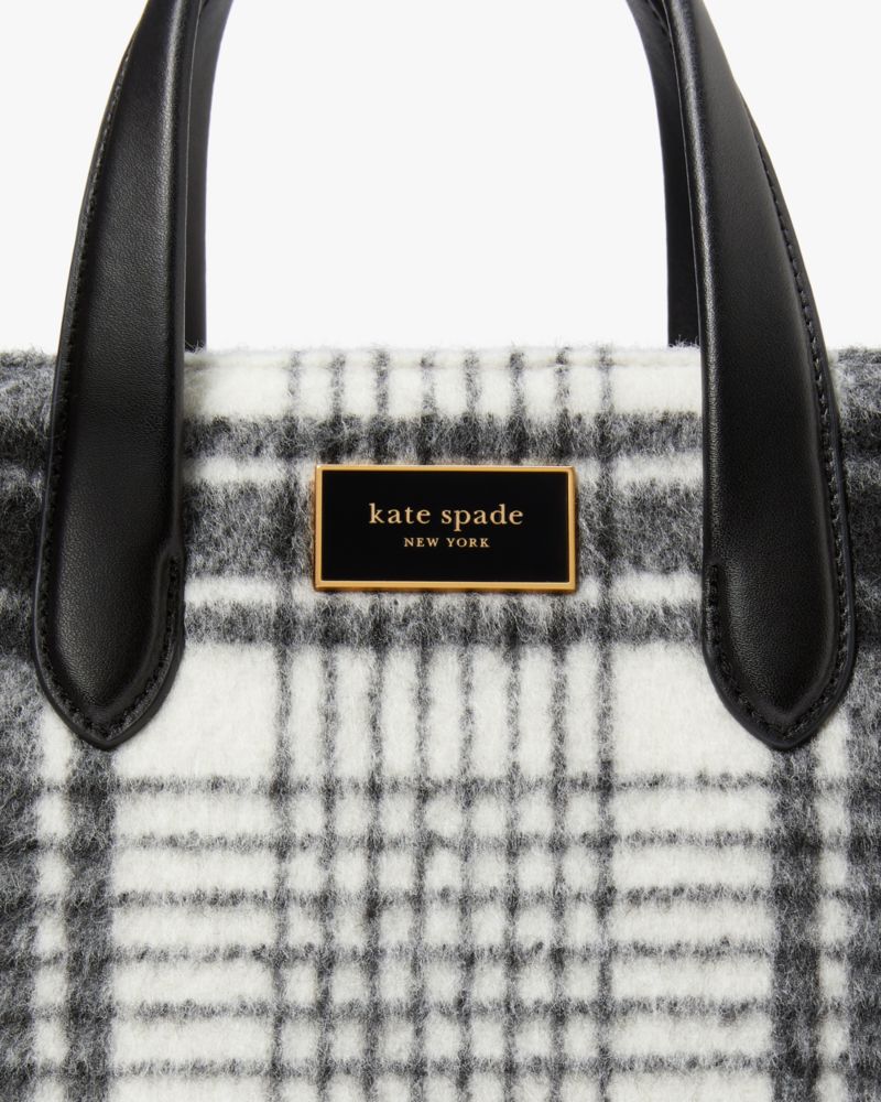 Kate Spade,Manhattan Studio Plaid Small Tote,