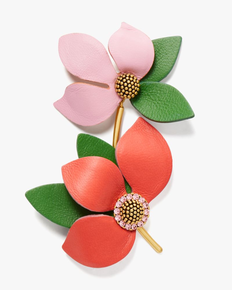 Flower Power Leather Earrings