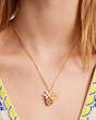 Kate Spade,Fresh Squeeze Cluster Pendant,Yellow Multi