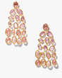 Kate Spade,High Shine Chandelier Earrings,Pink Multi