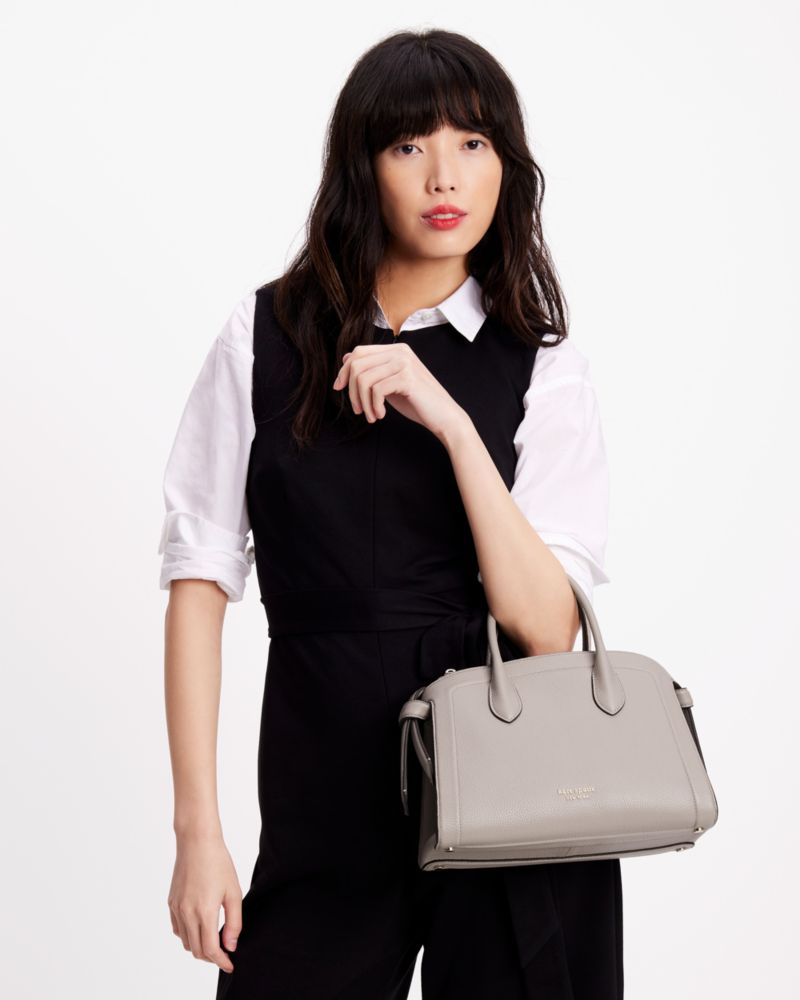 Kate Spade,ノット ミディアム ジップ トップ サッチェル,ハンドバッグ,ウォームトープ