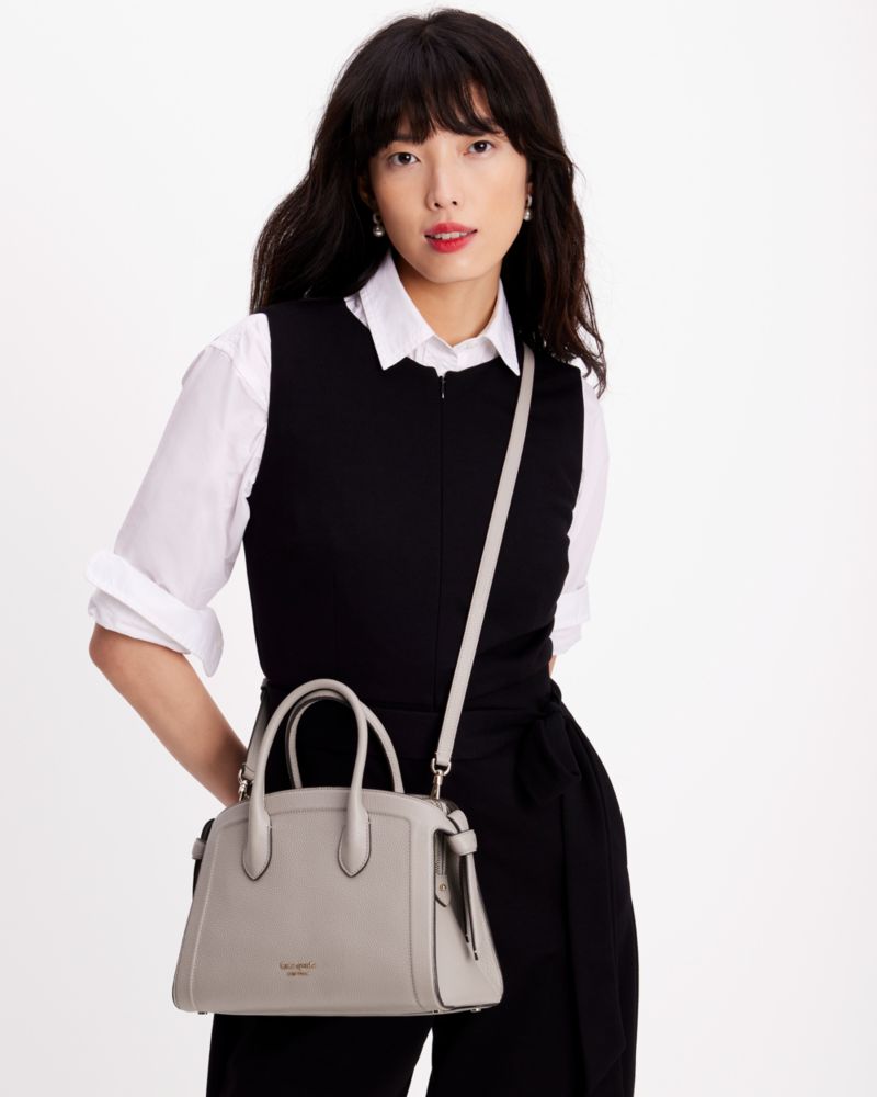 Kate Spade,ノット ミディアム ジップ トップ サッチェル,ハンドバッグ,ウォームトープ