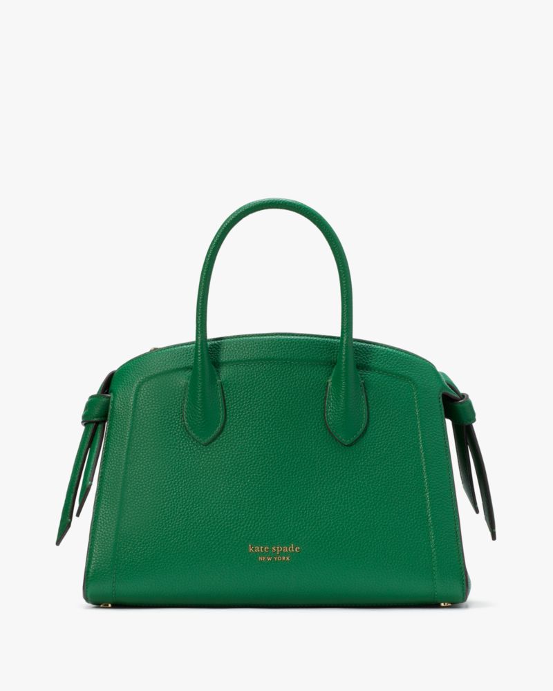 Kate Spade,Knott Medium Zip-top Satchel,Watercress