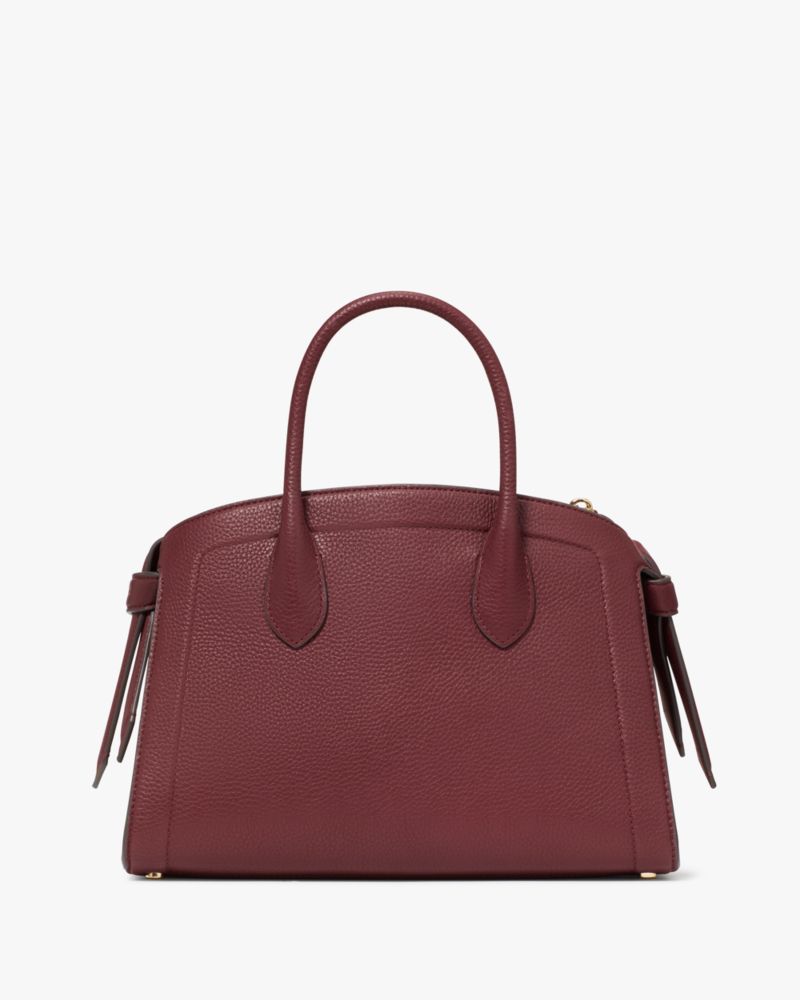 Kate Spade,Knott Medium Zip-top Satchel,Maroon