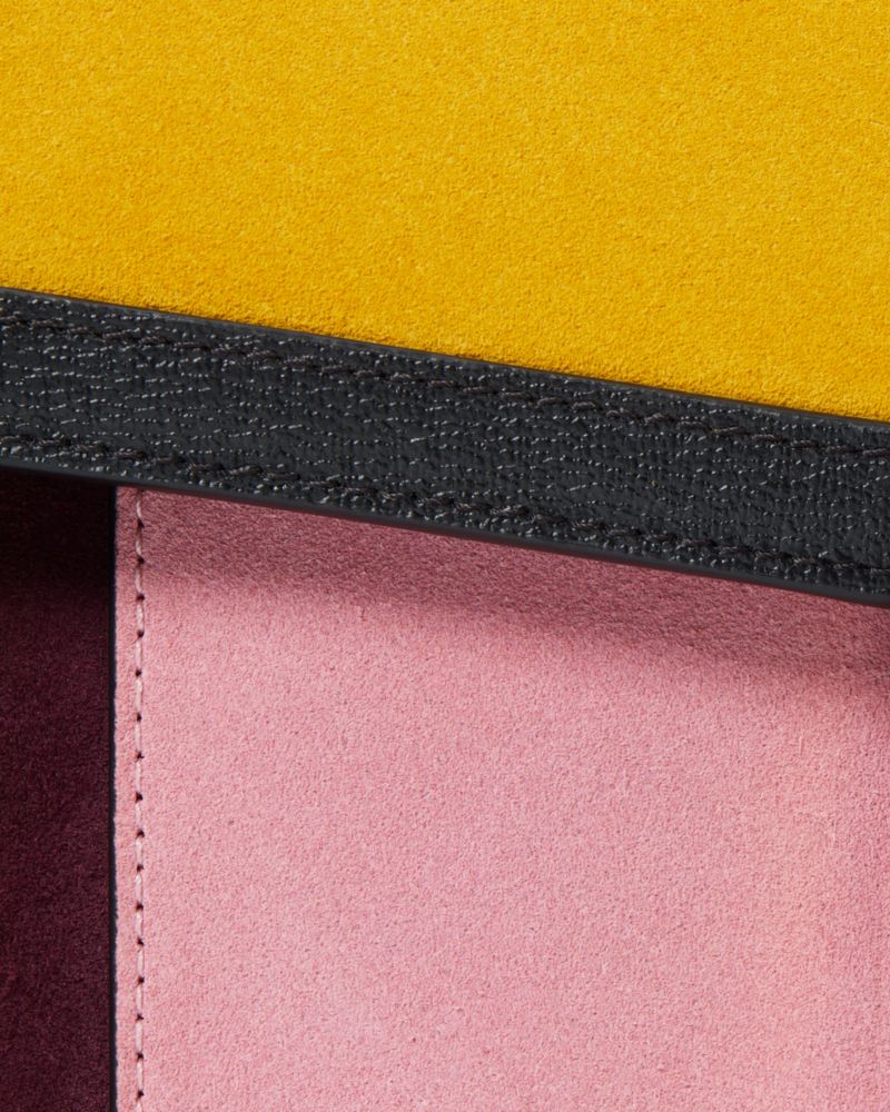 Kate Spade,Katy Colorblocked Suede Medium Top-handle Bag,