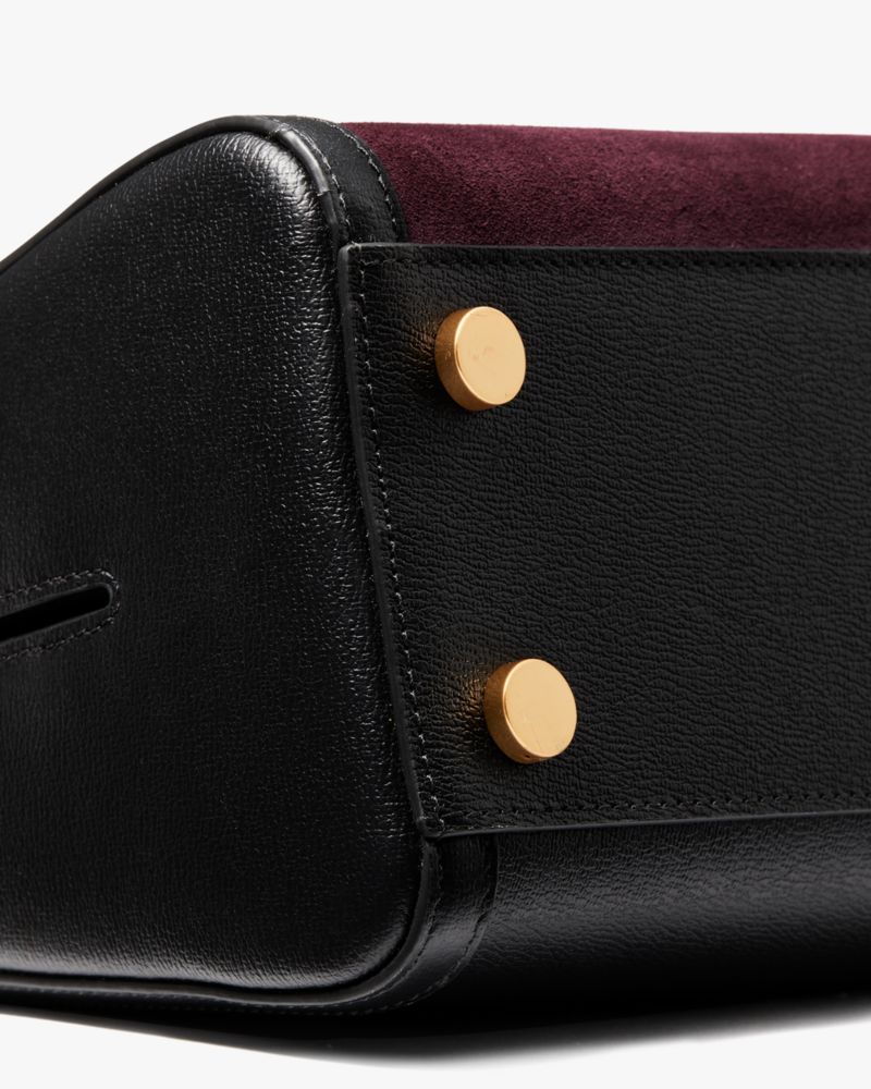 Kate Spade,Katy Colorblocked Suede Medium Top-handle Bag,