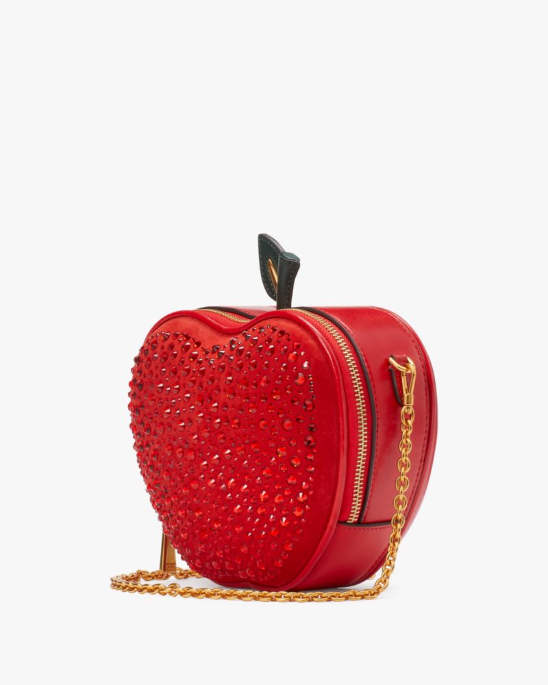 Kate Spade,Big Apple Embellished 3D Crossbody,Poppy Field