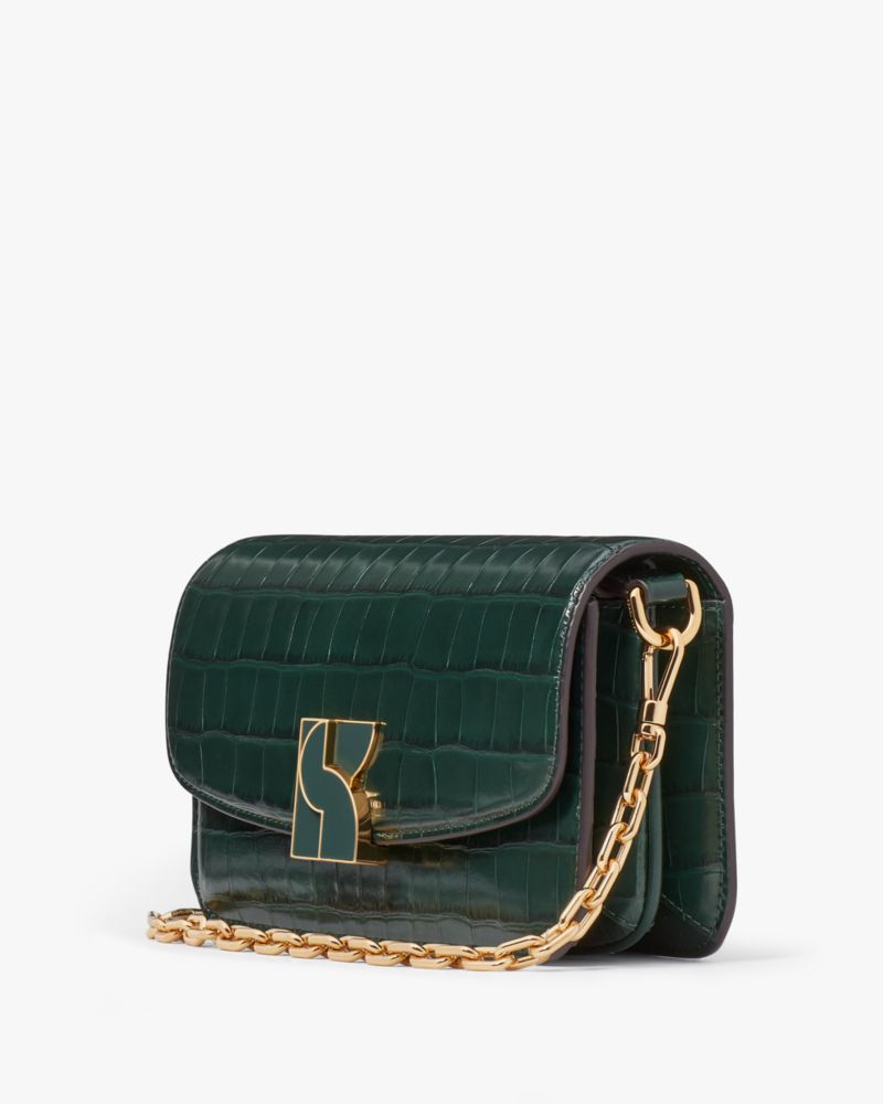 Dakota Croc-embossed Small Crossbody