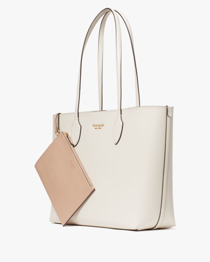 Kate Spade,Bleecker Large Tote,Parchment