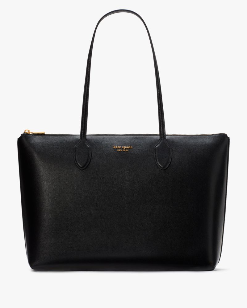 Kate Spade,Bleecker Large Zip-top Tote,Black