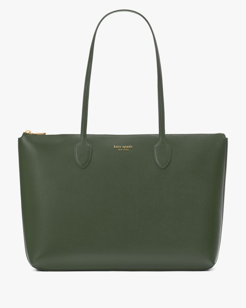 Kate Spade,Bleecker Large Zip-top Tote,Bonsai Tree