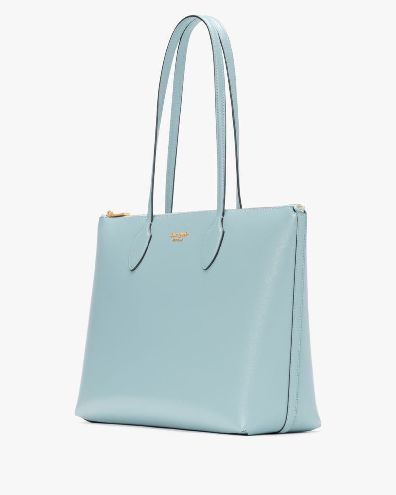 Kate Spade,Bleecker Large Zip-top Tote,Aegean Teal