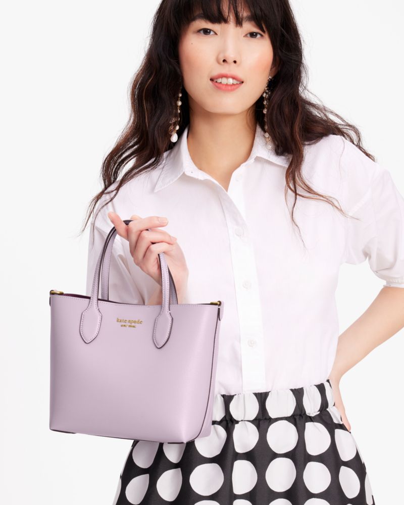 Kate Spade,Bleecker Medium Crossbody Tote,Violet Mist