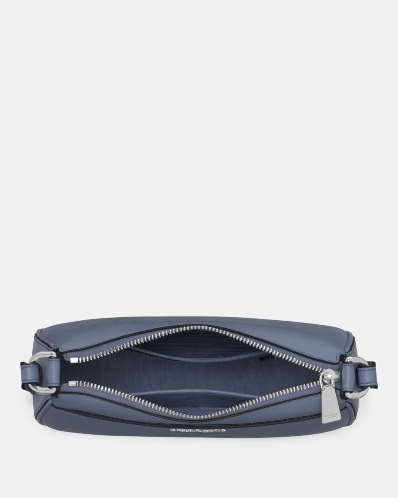 Kate Spade,Bleecker Small Crossbody,Leather,Crossbody,Logo,Metal,Compact,Casual,Beige