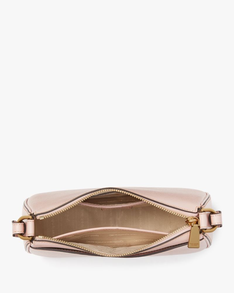 Kate Spade,Bleecker Small Crossbody,Leather,Crossbody,Logo,Metal,Compact,Casual,