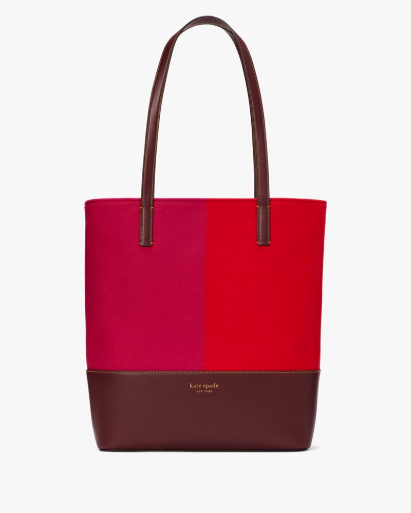 Kate Spade,Waverly Racing Stripe Jacquard Large Tote,