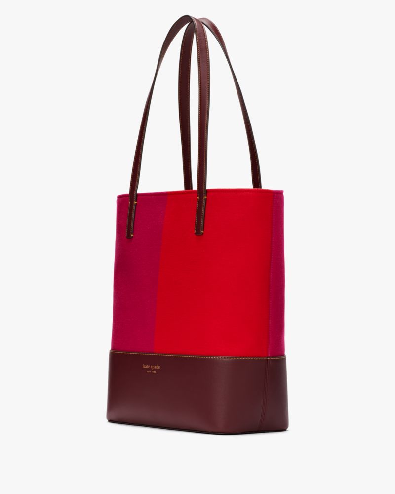 Kate Spade,Waverly Racing Stripe Jacquard Large Tote,
