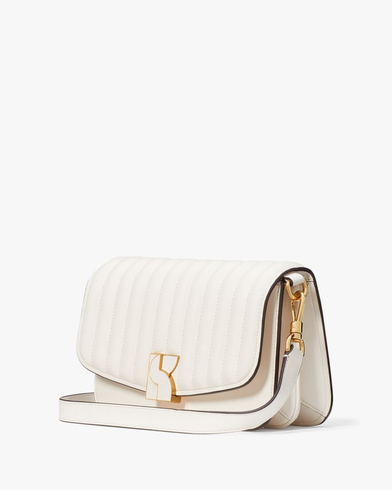 Kate Spade,Dakota Trapunto Medium Convertible Shoulder Bag,Cream