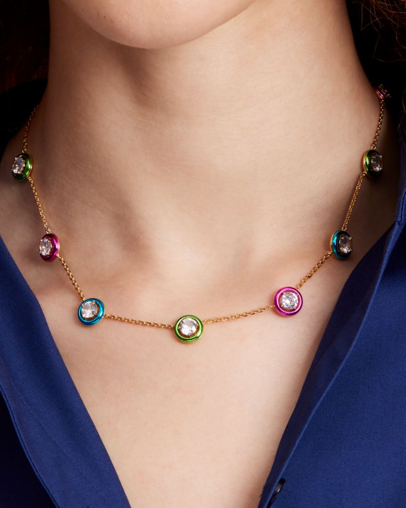 Kate Spade,Dream In Color Station Necklace,