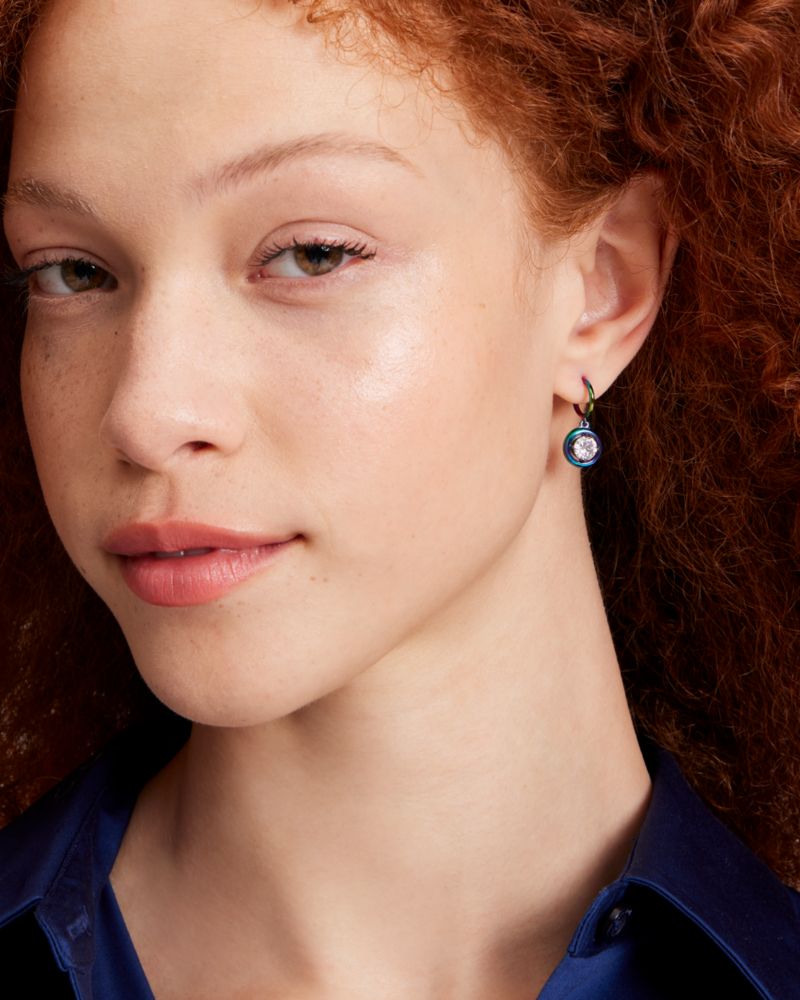 Kate Spade,Dream In Color Huggie Drop Earrings,