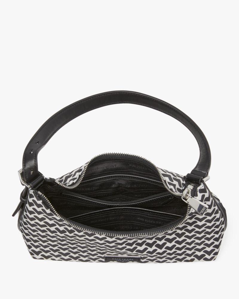 Sam Icon Modernist Hearts Jacquard Small Shoulder Bag