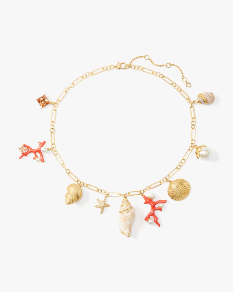 Kate Spade,Reef Treasure Charm Necklace,Multi