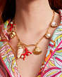 Kate Spade,Reef Treasure Charm Necklace,Multi