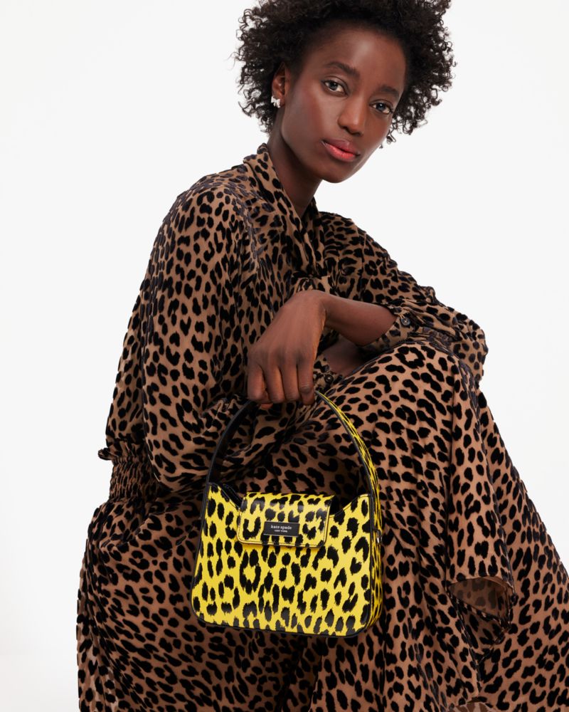 Sam Icon Modern Leopard Mini Hobo Bag | Kate Spade New York