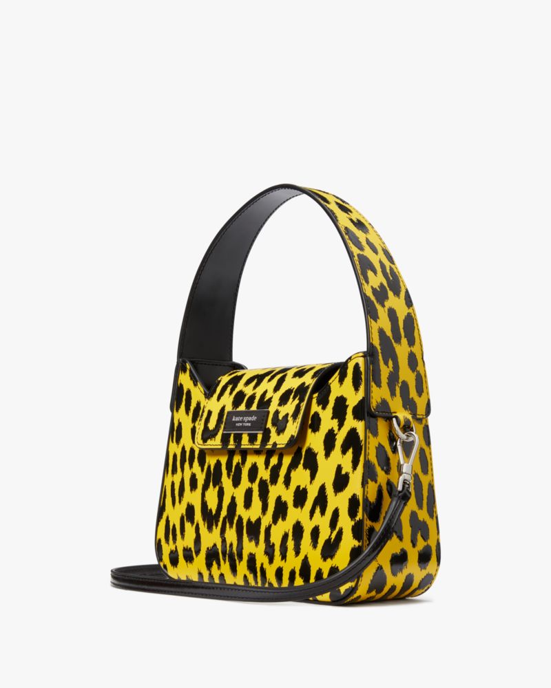 Kate Spade,Sam Icon Modern Leopard Mini Hobo Bag,