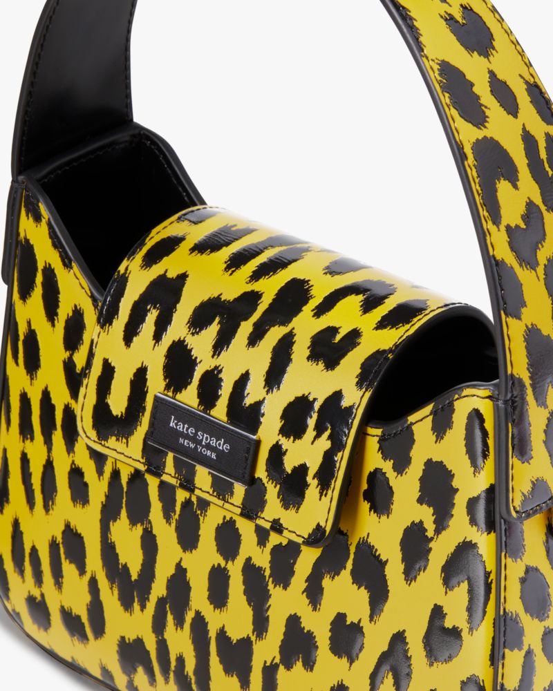 Kate Spade,Sam Icon Modern Leopard Mini Hobo Bag,