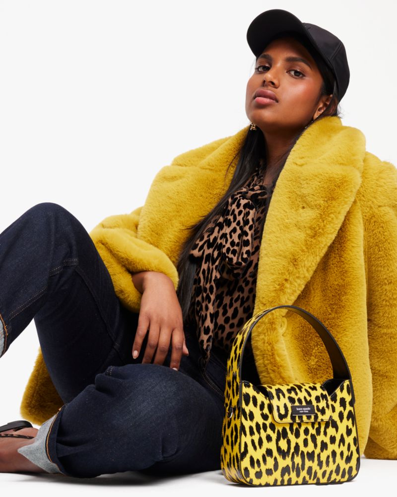 Sam Icon Modern Leopard Mini Hobo Bag