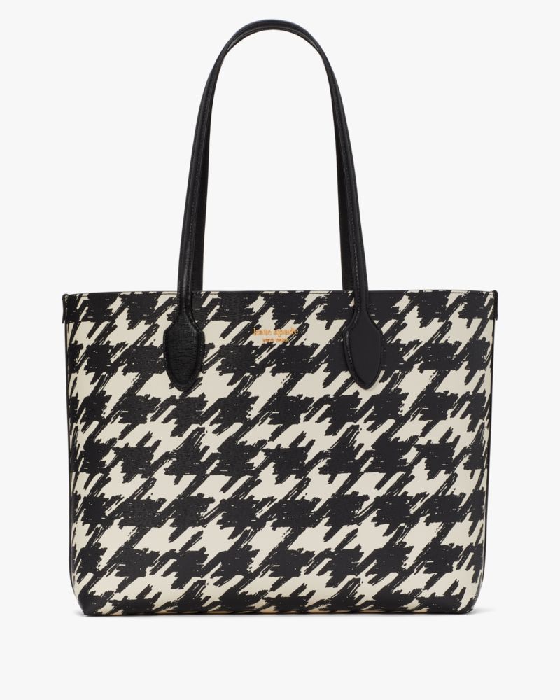 Shop kate spade new york Morgan Painterly Houndstooth Leather Crossbody Bag