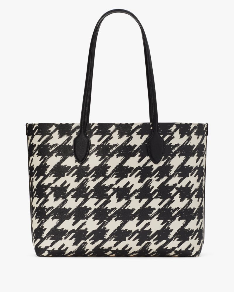 Bleecker Painterly Houndstooth Large Tote