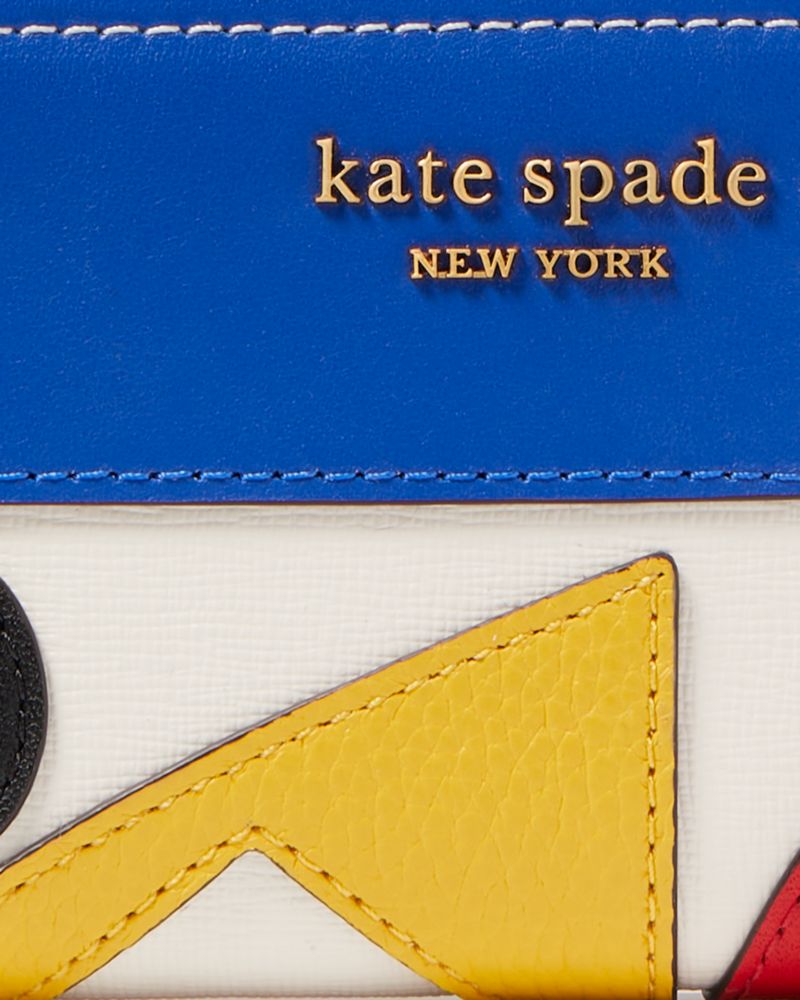 Kate Spade Morgan Lemon Toss Embossed Slim Bifold Wallet, Parchment
