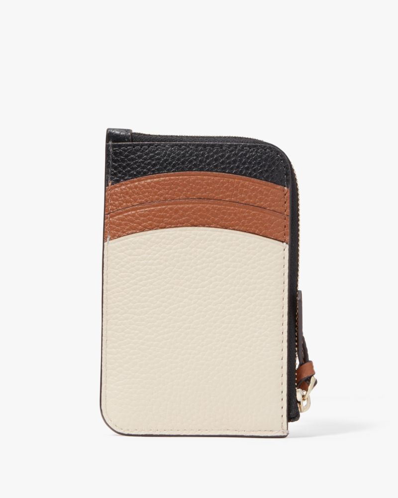 Kate Spade,Knott Zip Cardholder,Allspice Cake Multi