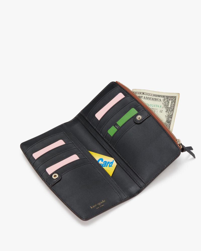 Knott Colorblocked Zip Slim Wallet