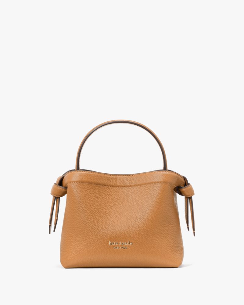 Kate Spade,Knott Mini Crossbody Tote,Bungalow Brown