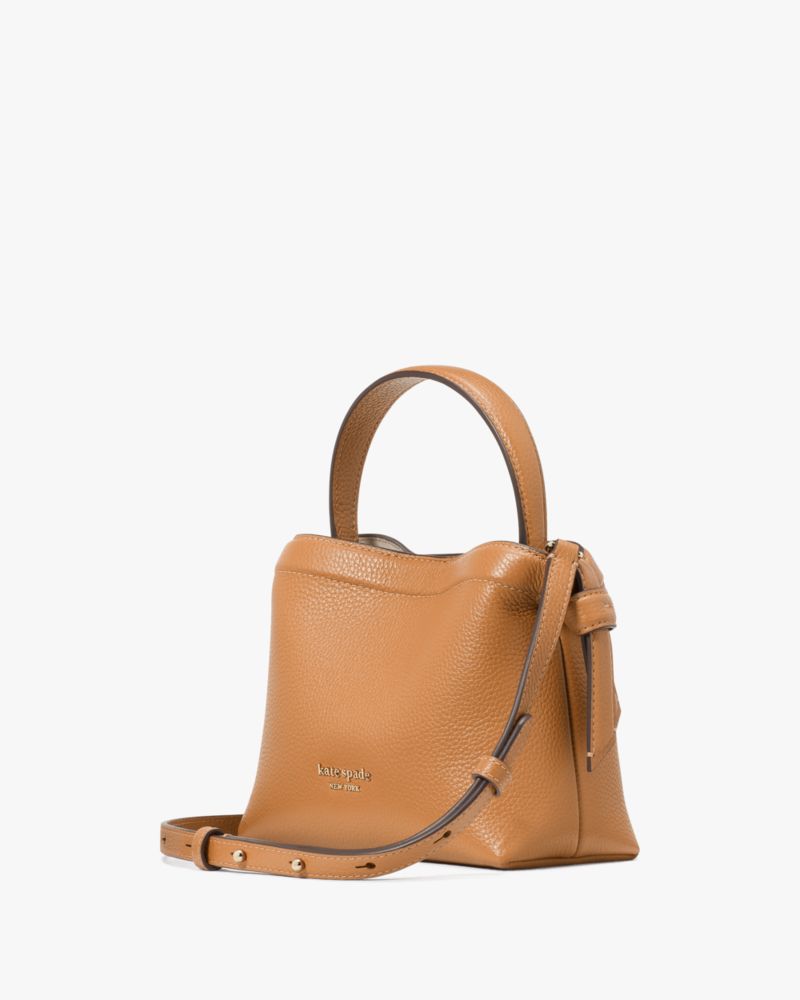 Kate Spade,Knott Mini Crossbody Tote,Bungalow Brown