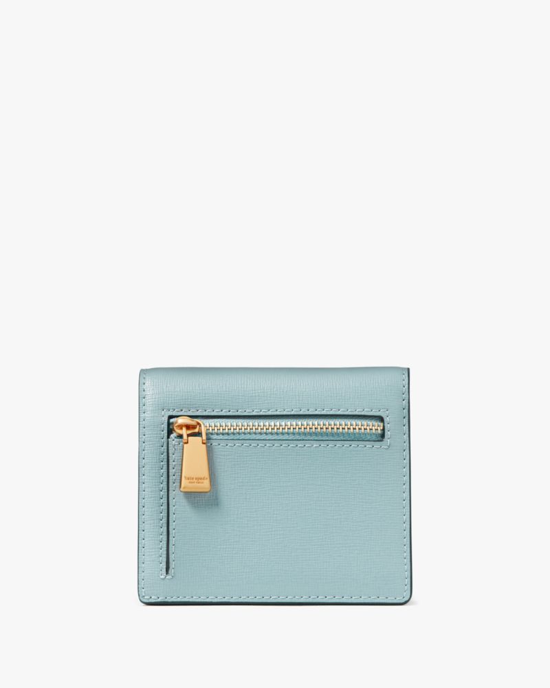 Kate Spade,モーガン スモール バイフォールド ウォレット,ミニ財布,エージアンティール