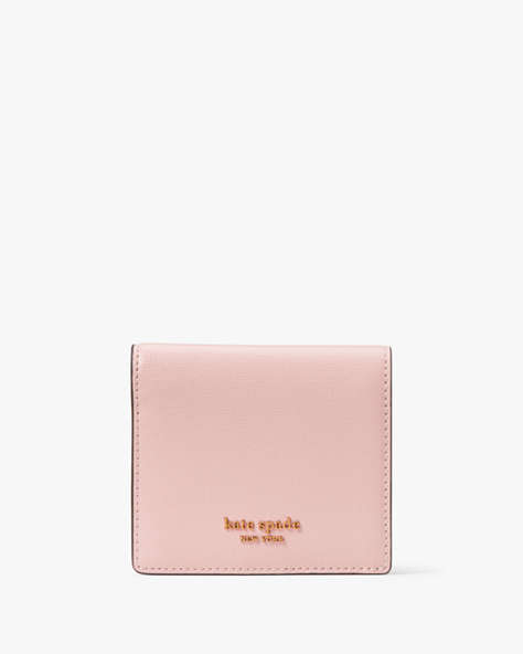 Kate Spade,Morgan Small Bifold Wallet,Pink Dune