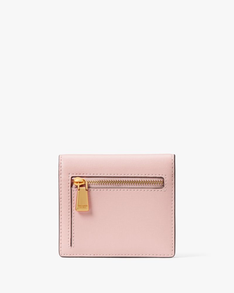 Kate Spade,Morgan Small Bifold Wallet,Pink Dune