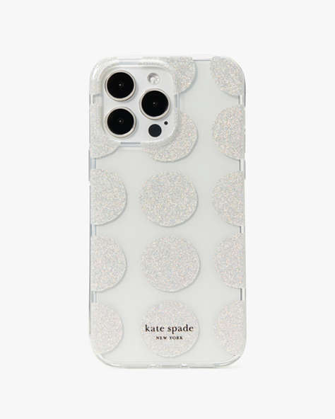Kate Spade,Art Dots Iphone 14 Pro Max Case,Clear Multi