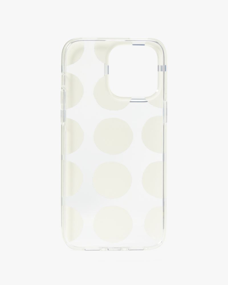 Kate Spade,Art Dots iPhone 14 Pro Max Case,Clear Multi