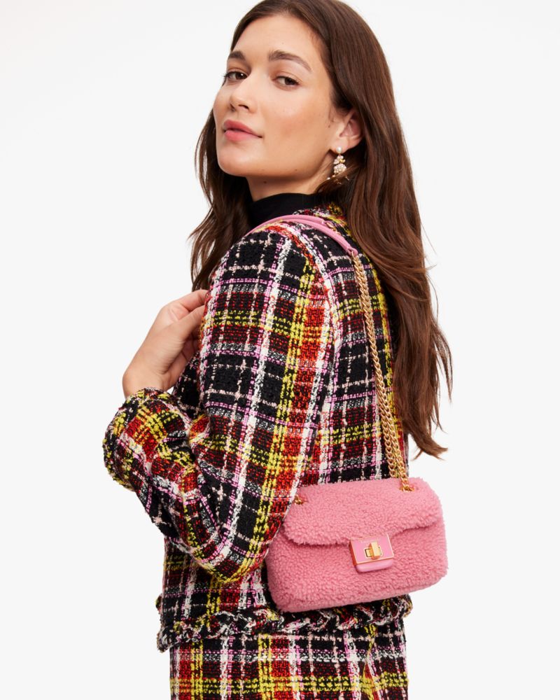 Evelyn Shearling Small Shoulder Crossbody