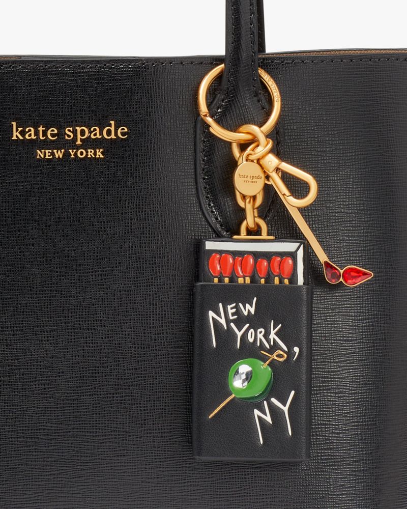 Kate Spade New York Leather Owl Keychain - Black Keychains, Accessories -  WKA93522