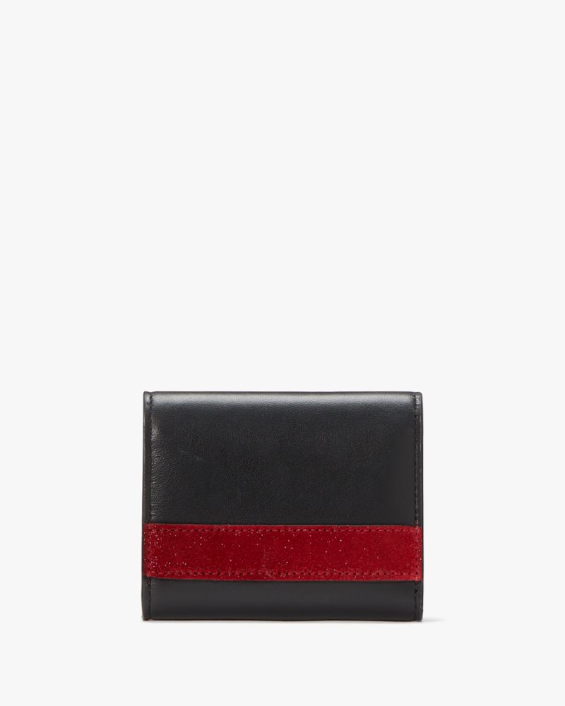 Kate Spade,Perfect Match Flap Card Case,Black Multi