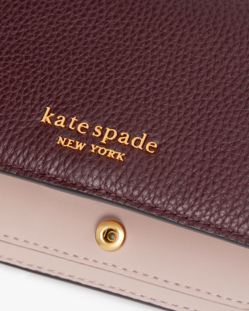 Burgundy kate spade discount wallet